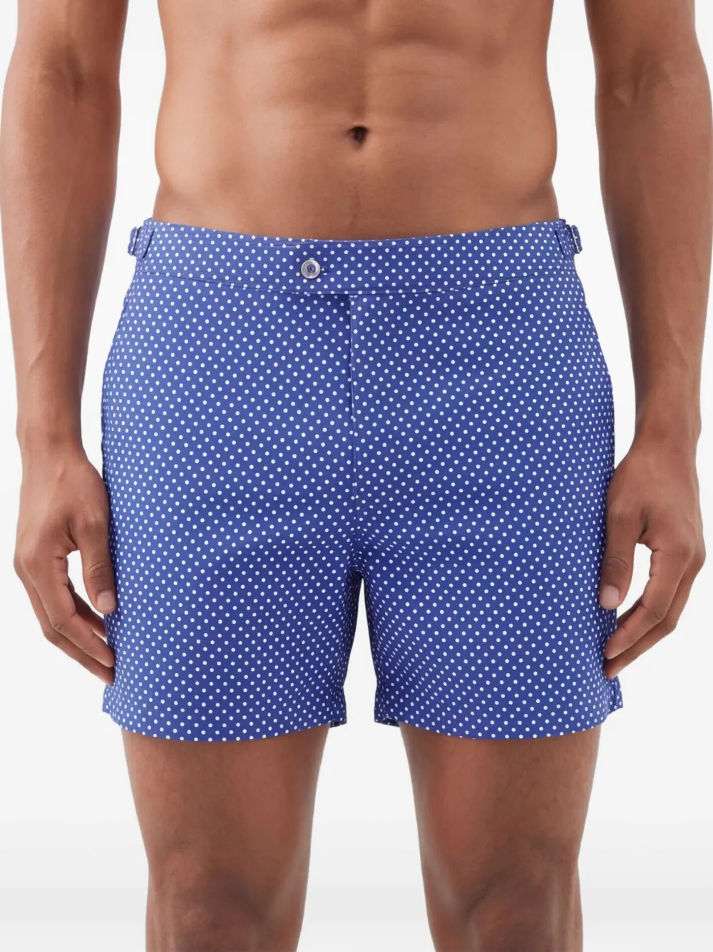 TOM FORD Zwembroek met stippen Blauw