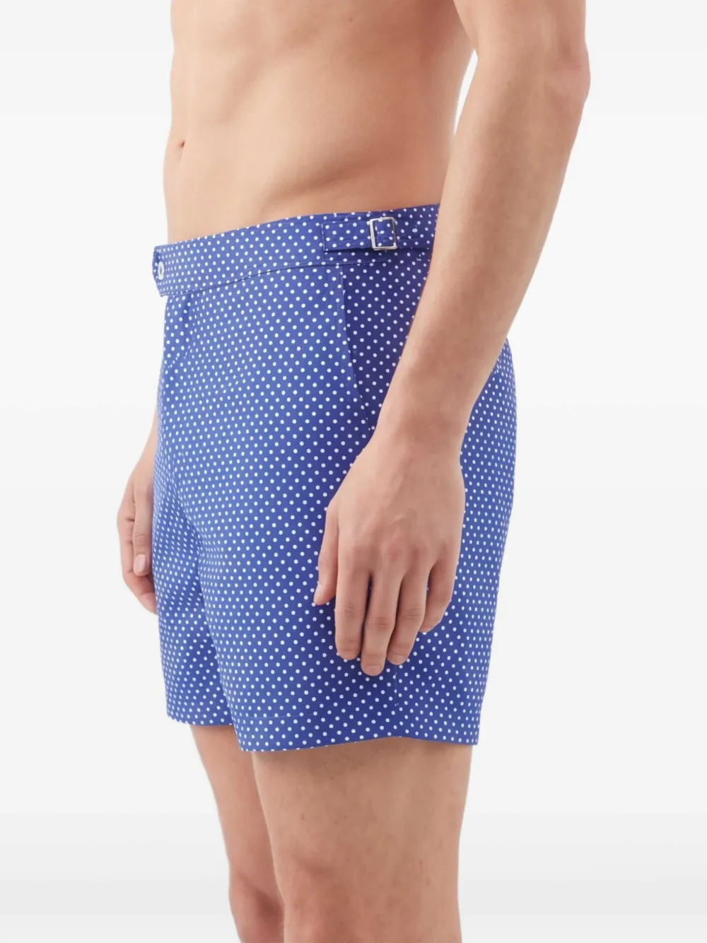 TOM FORD Zwembroek met stippen Blauw
