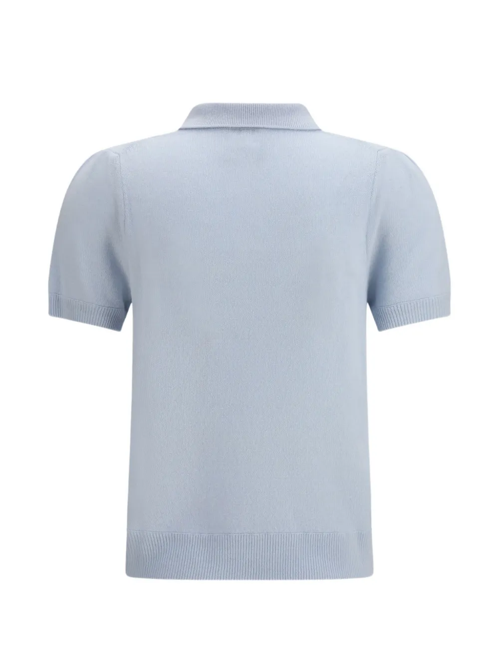  Allude Short-sleeve Polo Top - Blue 