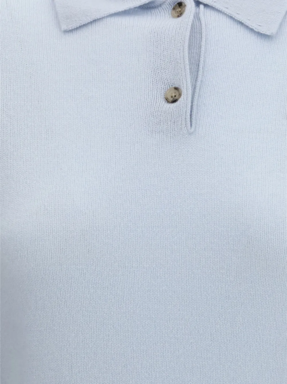  Allude Short-sleeve Polo Top - Blue 