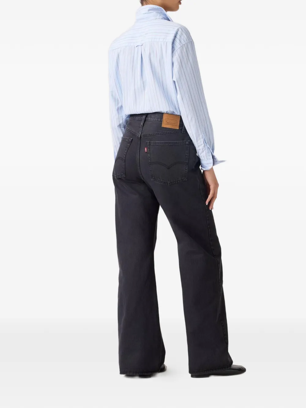 Levi's Ruimvallende broek Zwart