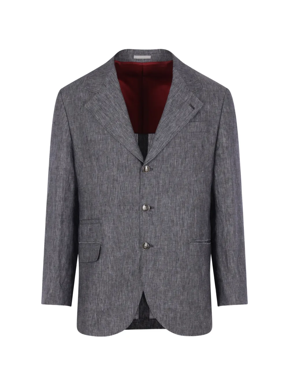 Brunello Cucinelli Pak met enkele rij knopen Grijs