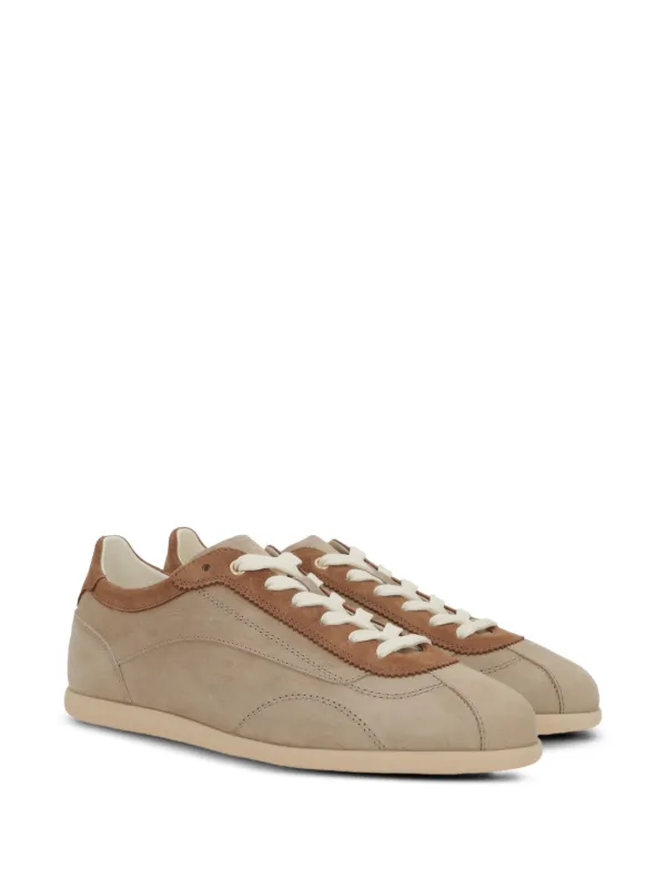 Brunello Cucinelli Suede lace-up Sneakers | Neutrals | FARFETCH