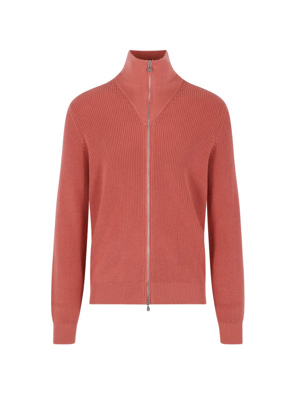 Brunello Cucinelli high-collar cardigan - Arancione