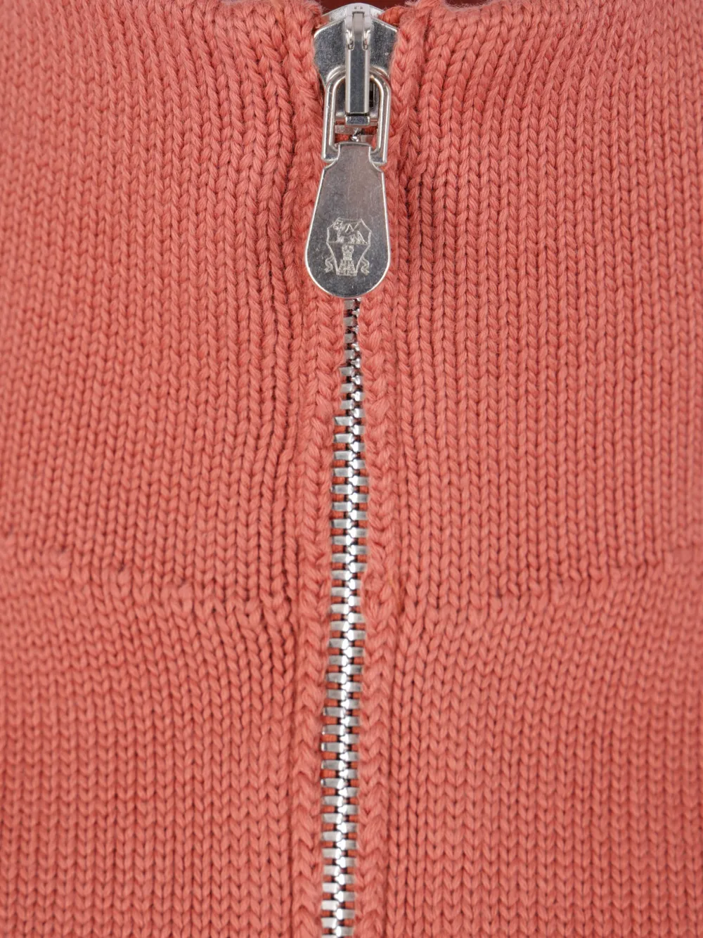  Brunello Cucinelli High-collar Cardigan - Orange 