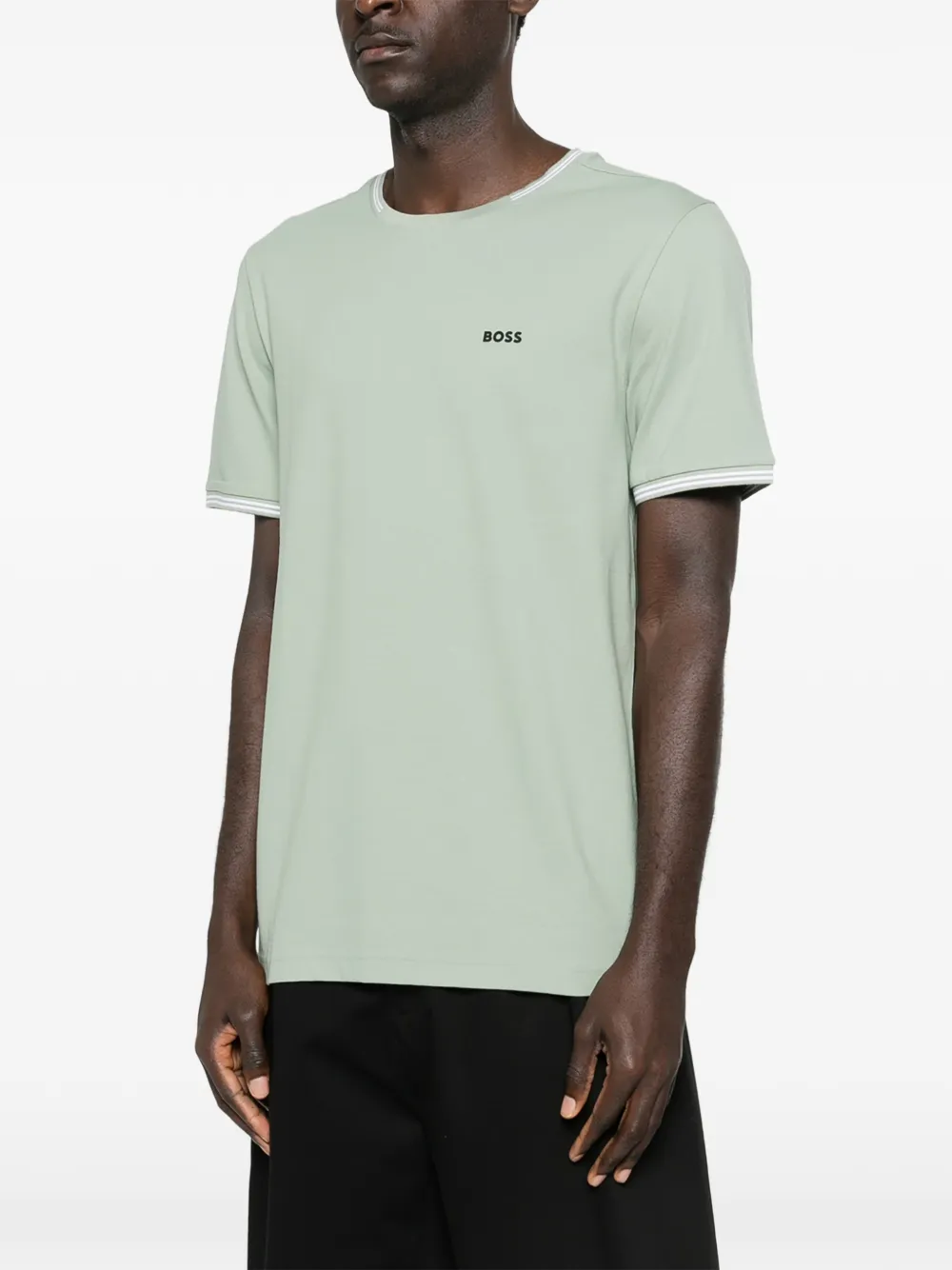 Short-Sleeved Ribbed T-Shirt