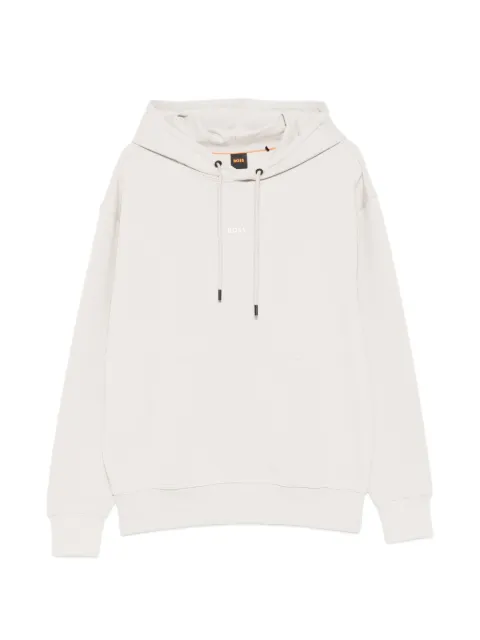 BOSS drawstring logo-detail hoodie