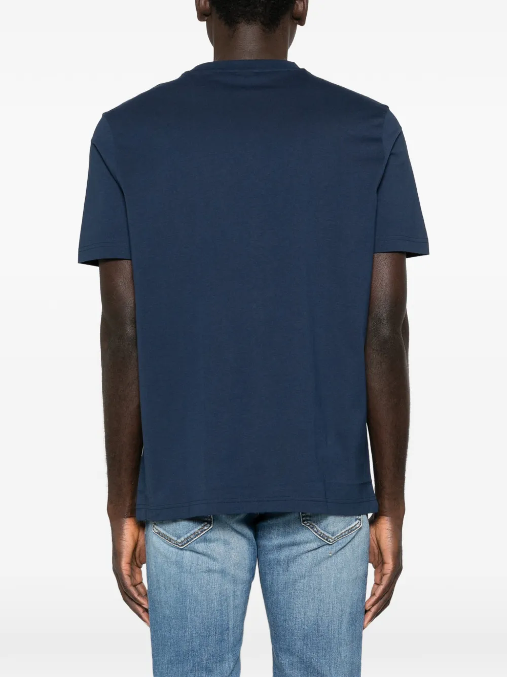 BOSS T-shirt met grafische print Blauw