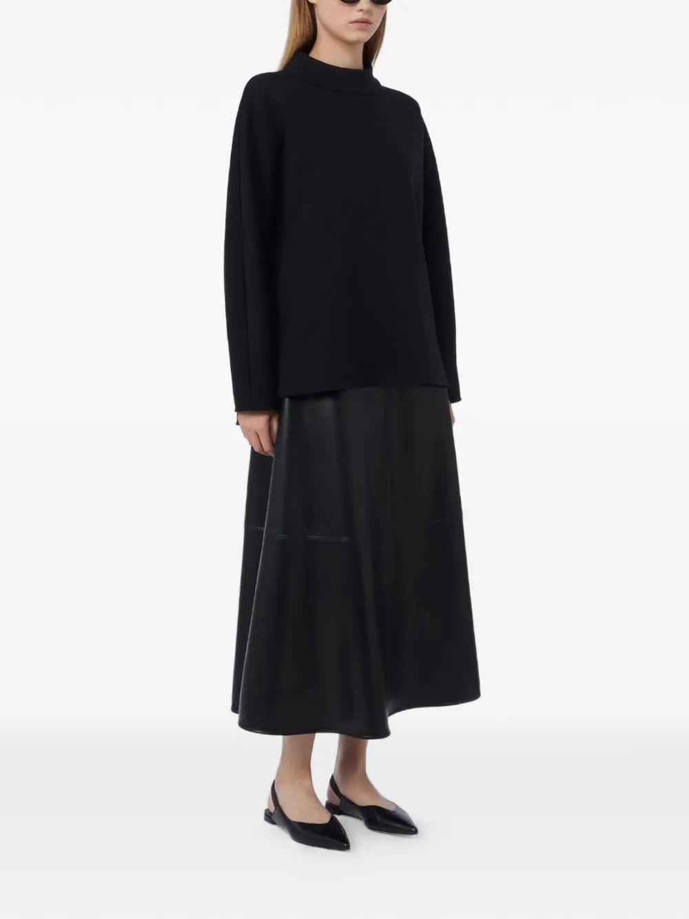 'S Max Mara Top met hoge hals Zwart