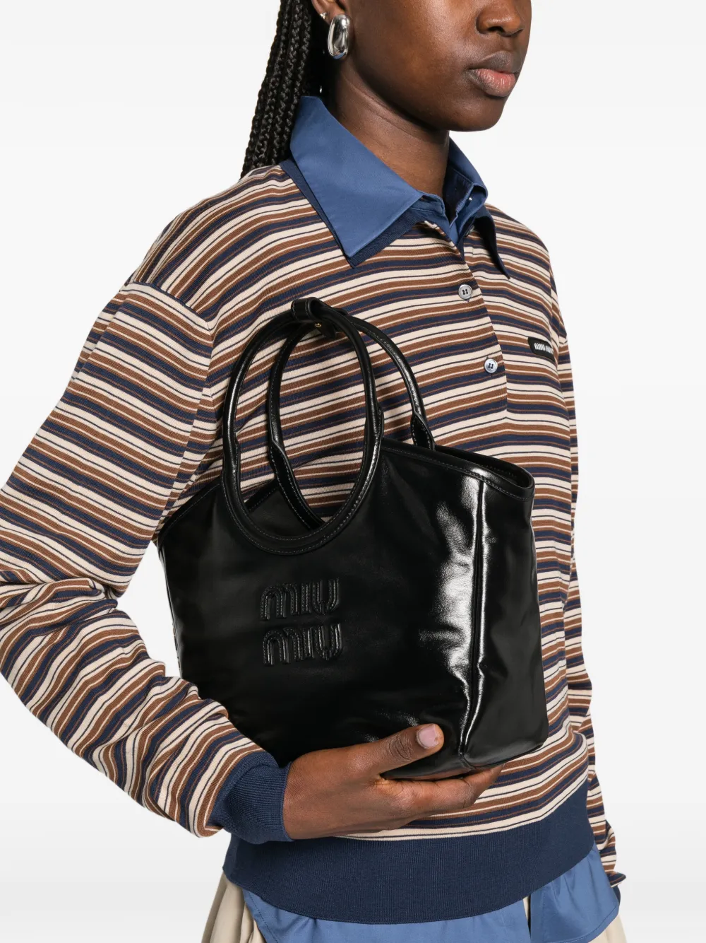 Miu Ivy shopper Zwart