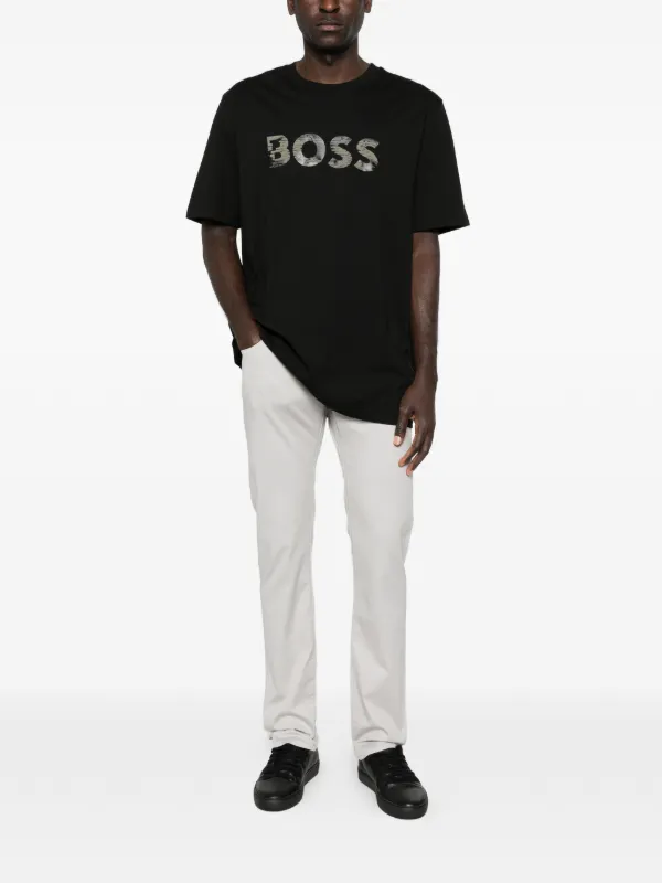 BOSS コットン Tシャツ | ブラック | FARFETCH JP