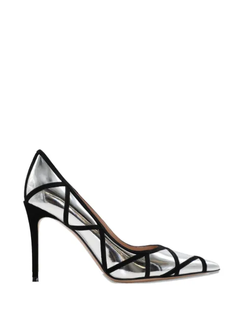 Gianvito Rossi point-toe metallic heeled pumps