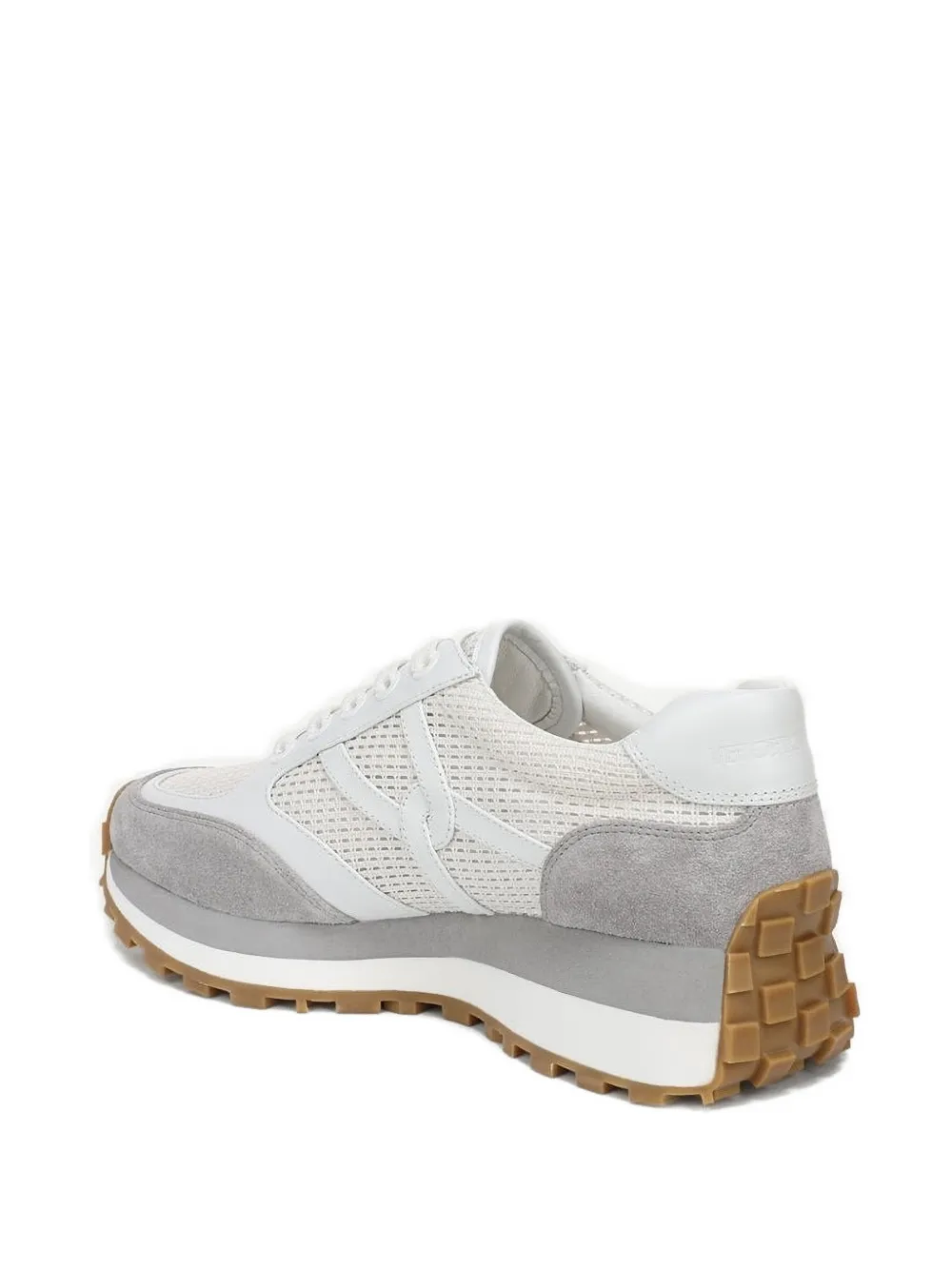 Veronica Beard Grey sneakers met vlakken Wit