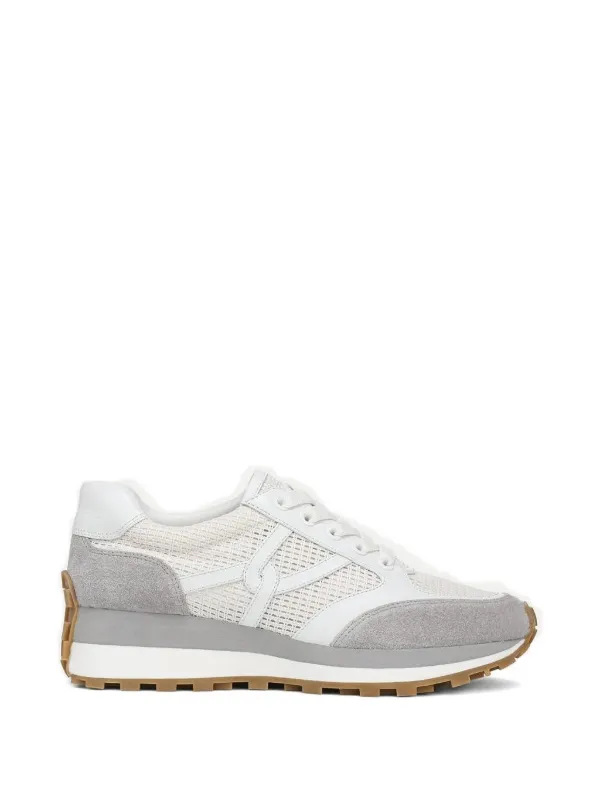 Veronica Beard Grey Panelled Trainers in White