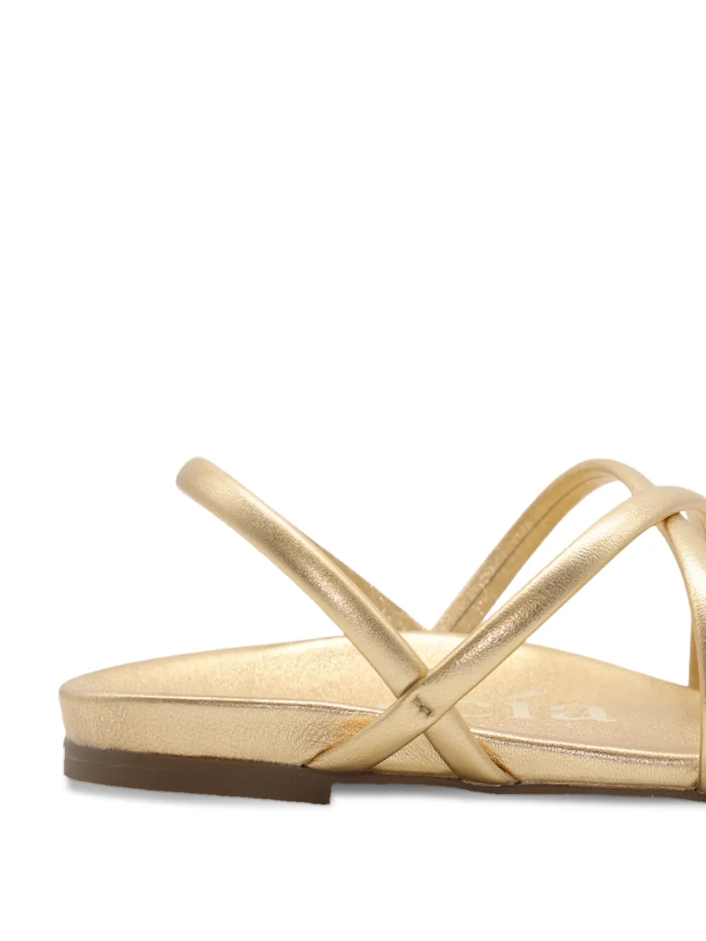 Pedro Garcia Biddy loafers met gekruiste bandjes Goud