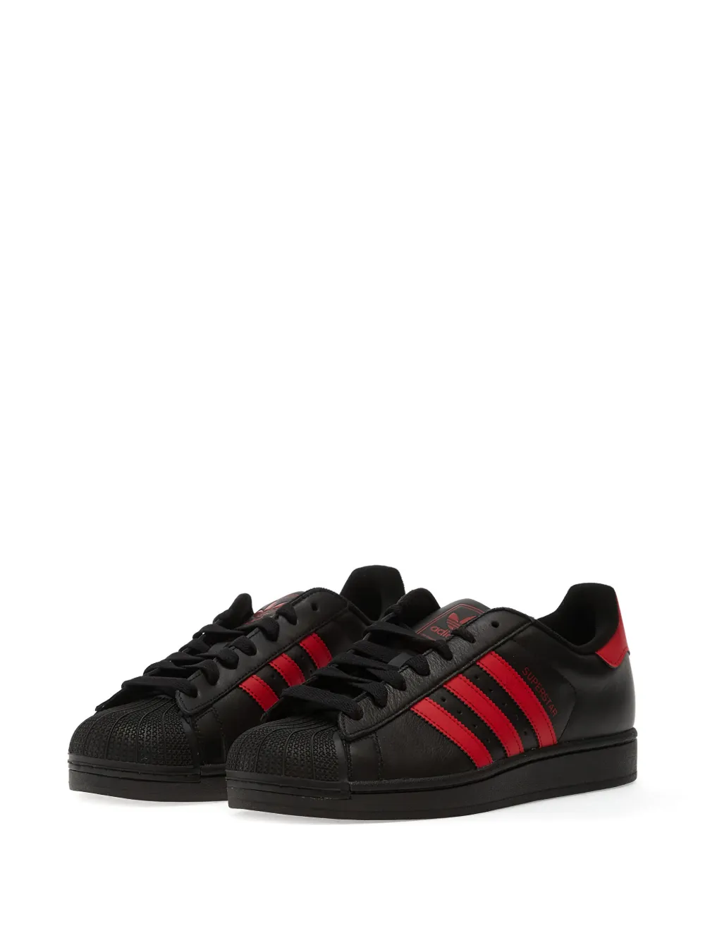 adidas striped superstar ii sneakers Zwart