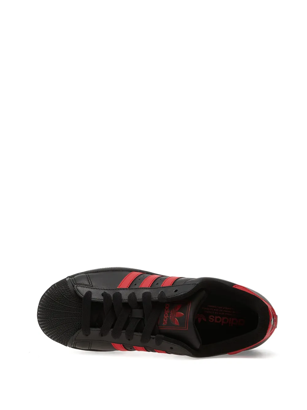 adidas striped superstar ii sneakers Zwart