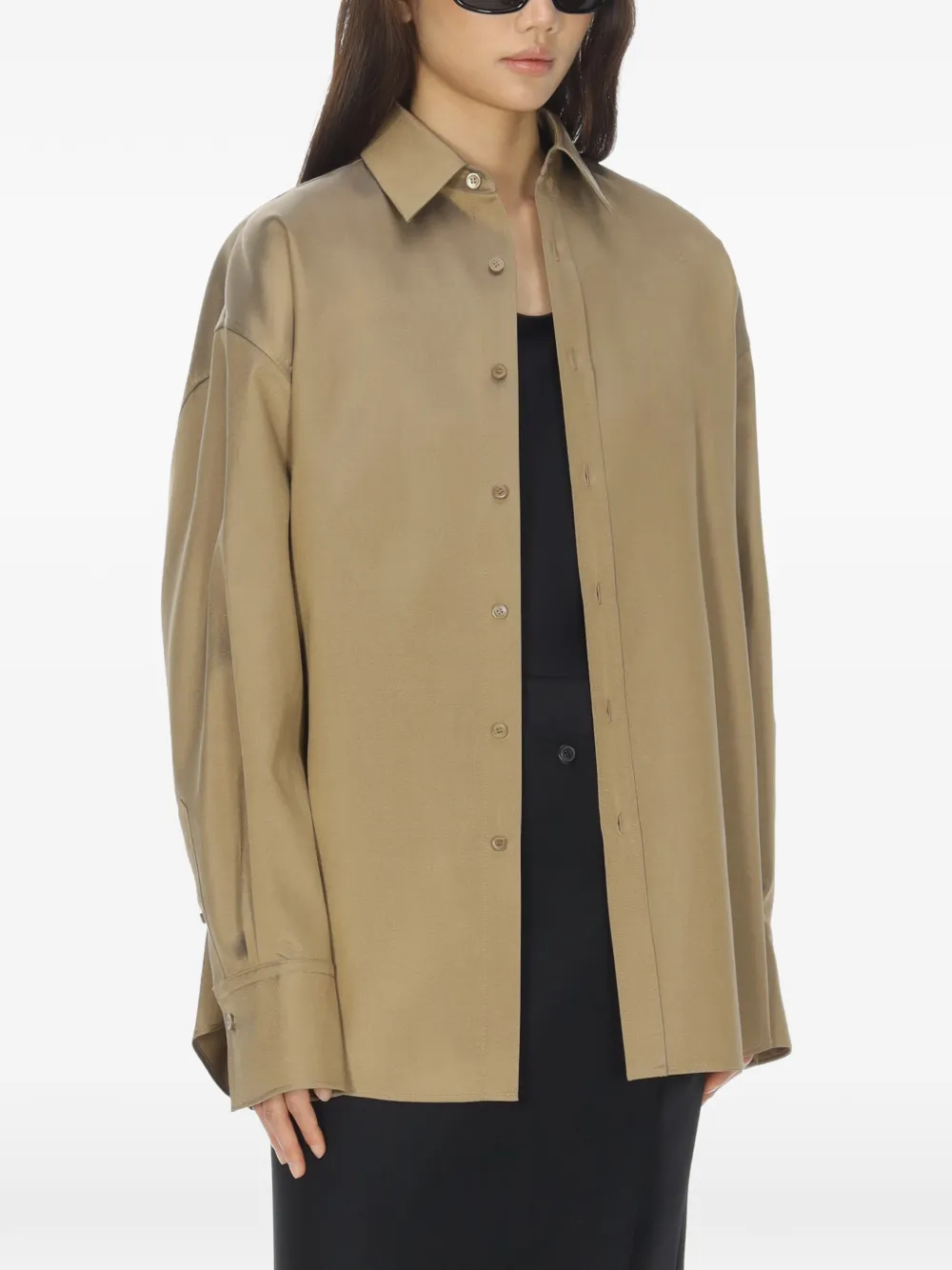 Carven Oversized Shirt in Neutrals, view 5