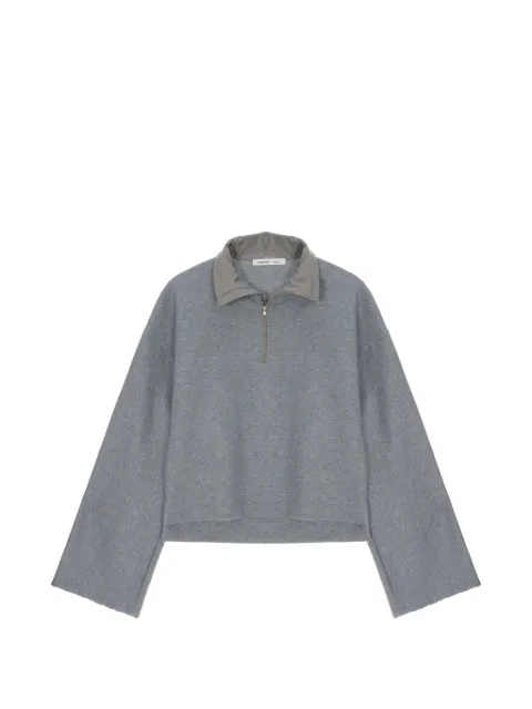 Carven high-neck half-zip sweatshirt