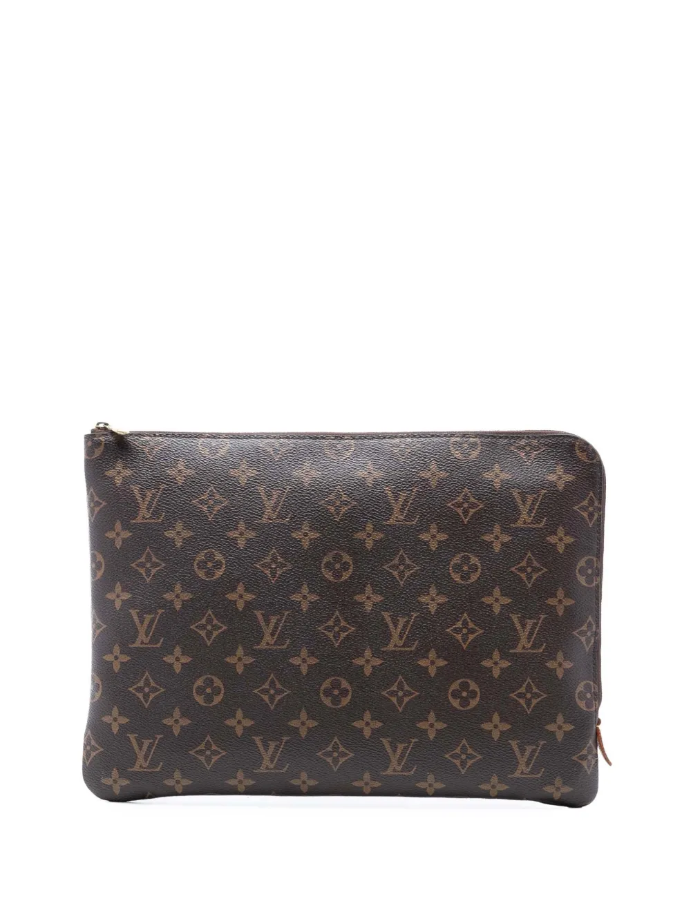 Louis Vuitton Pre-Owned Clutch Etui Voyage MM con monogramma 2018 - Marrone