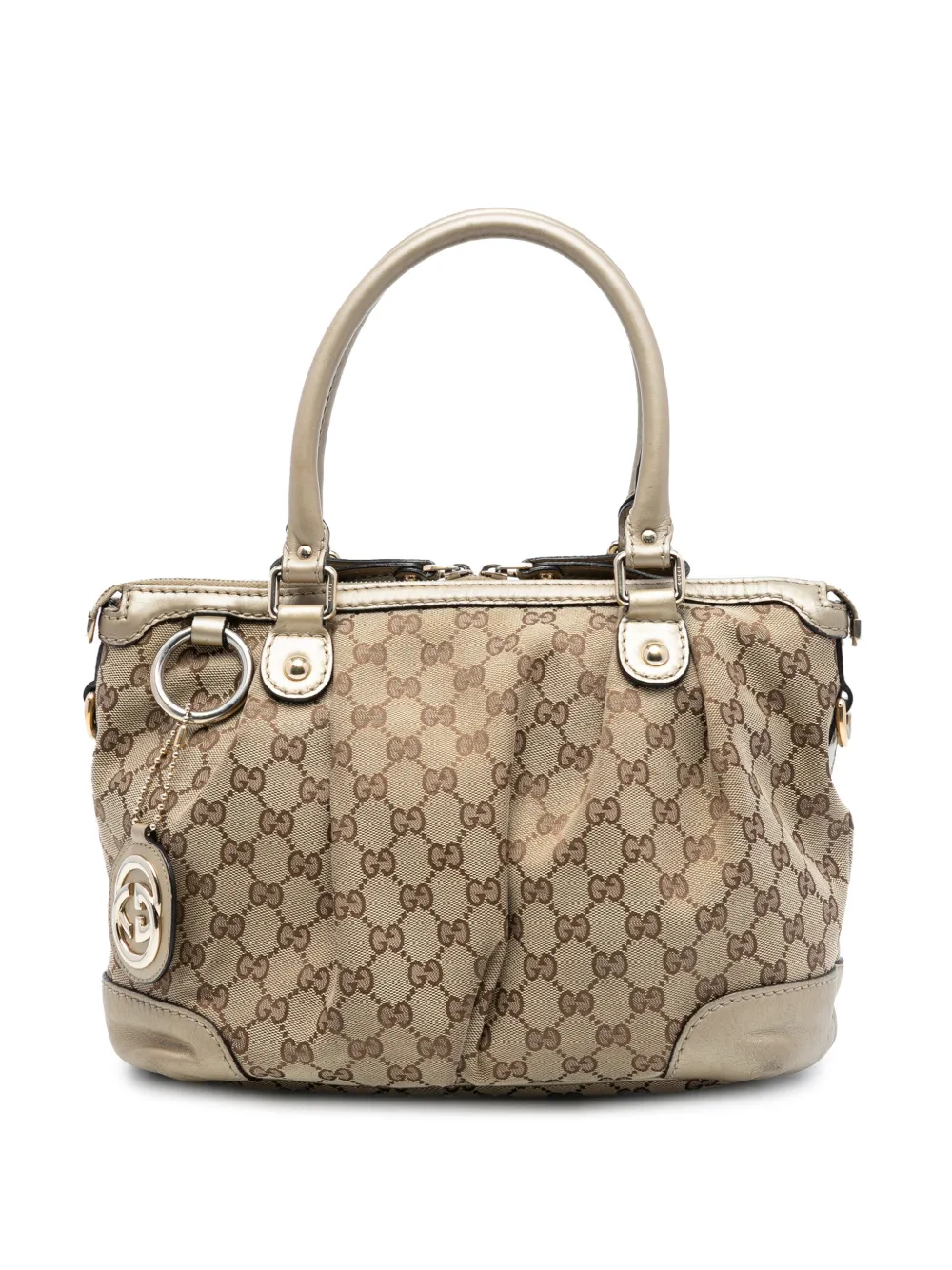 Gucci Pre-Owned Borsa a tracolla Sukey in tela GG 2016-2025 - Marrone