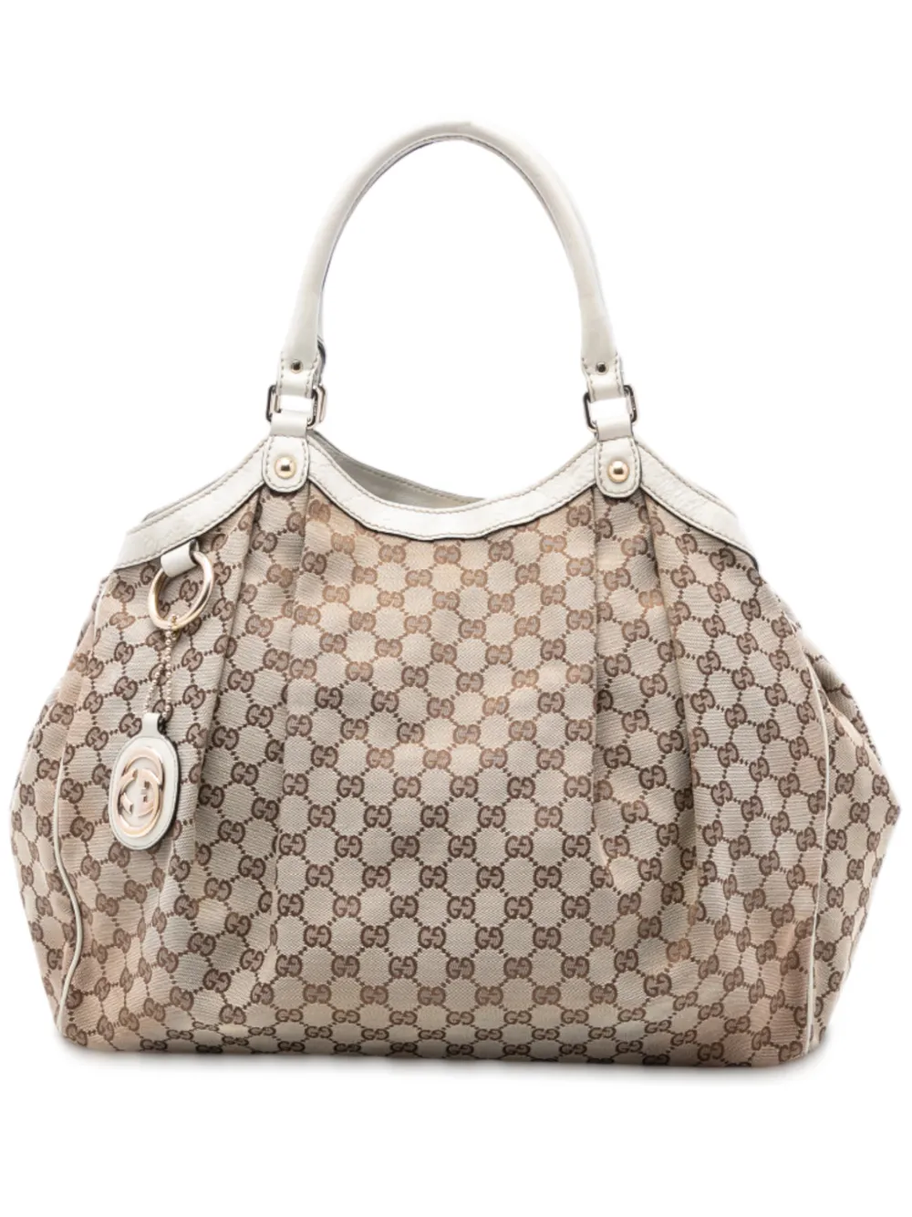 Gucci Pre-Owned Borsa tote Sukey grande in tela GG 2016-2025 - Marrone