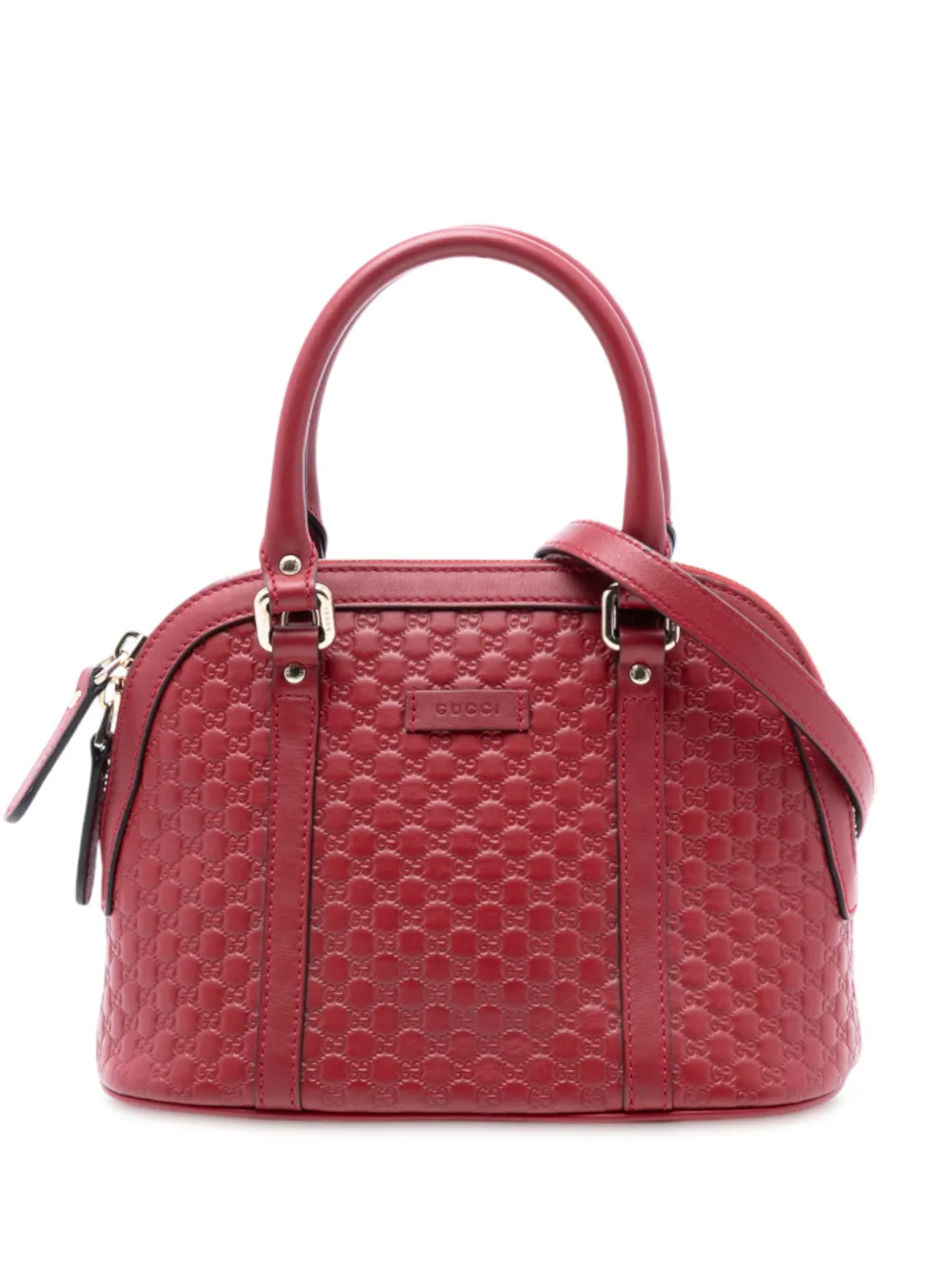 Gucci Pre-Owned Borsa a tracolla Microguccissima Dome mini 2016-2025 - Rosso