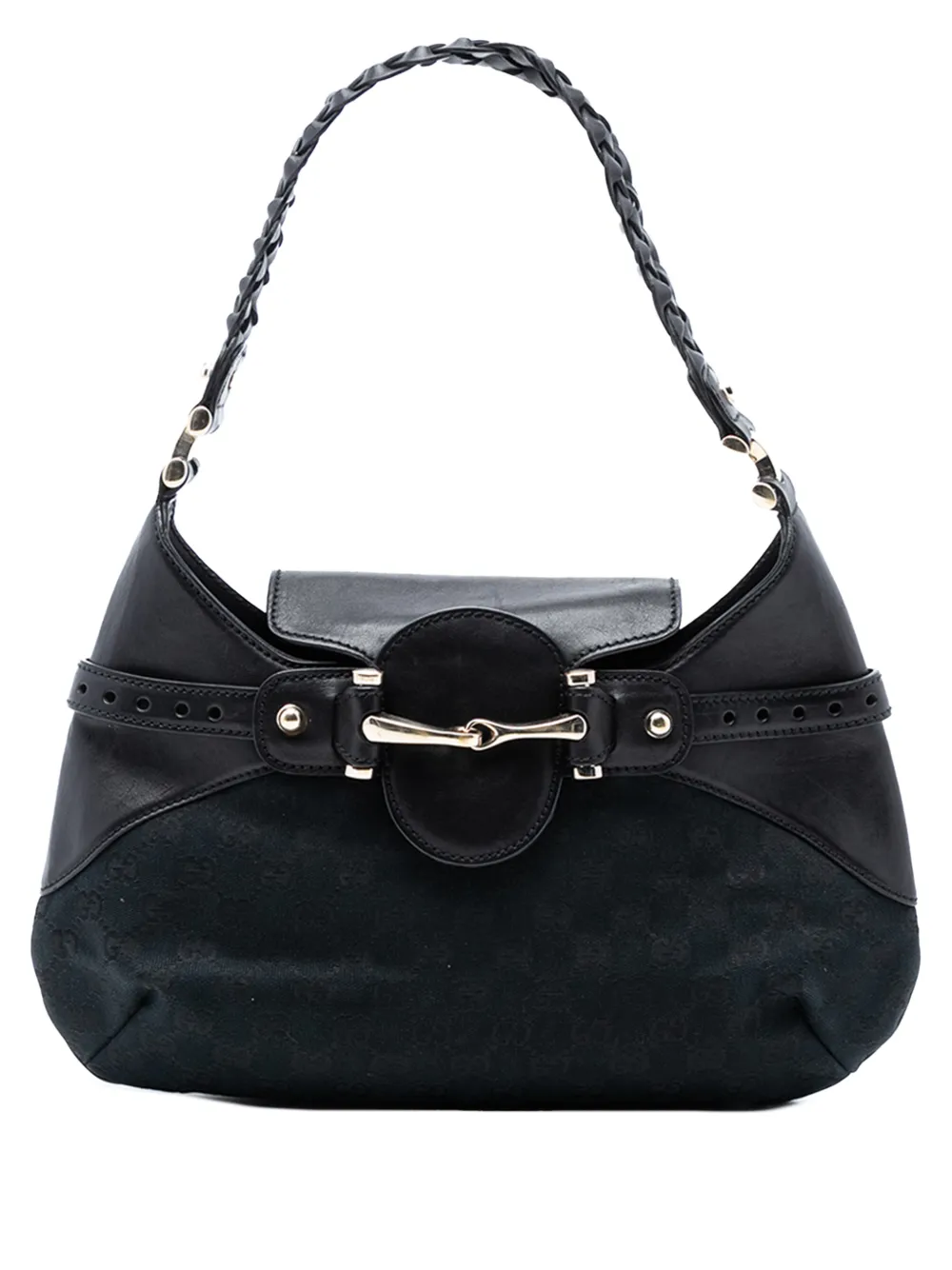 Gucci Pre-Owned Borsa passepartout Horsebit in tela GG 2000-2015 - Nero