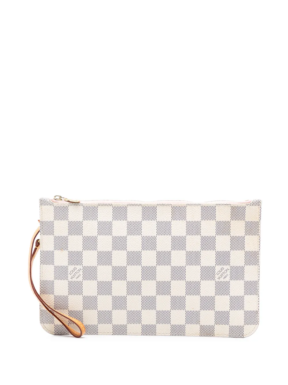 Louis Vuitton Pre-Owned Pouch Damier Azur Neverfull MM 2016 - Bianco