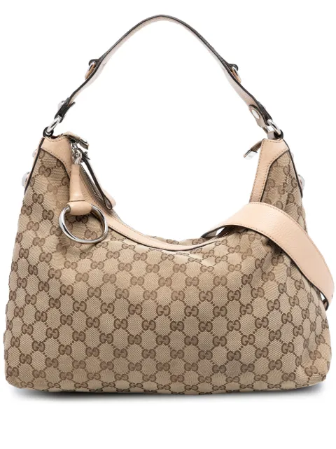 Gucci Pre-Owned bolso satchel mediano GG Canvas Icon Bit 2016-2025