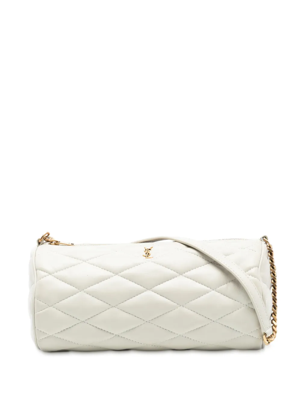 Saint Laurent Pre-Owned Borsa a spalla Sade piccola in pelle di agnello trapuntata 2022 - Bianco