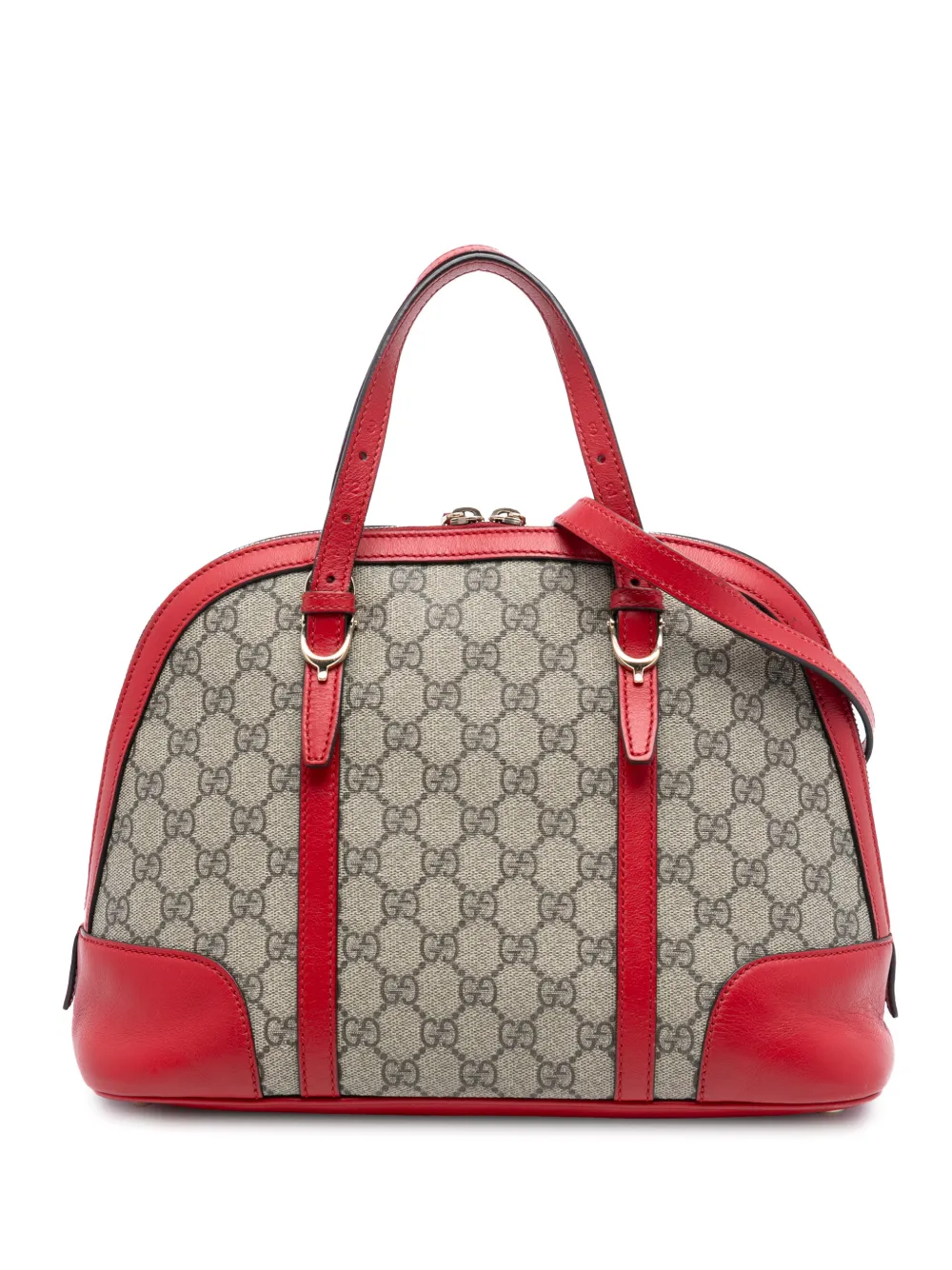Gucci Pre-Owned Borsa a tracolla Nice Dome piccola in tessuto GG Supreme 2016-2025 - Marrone