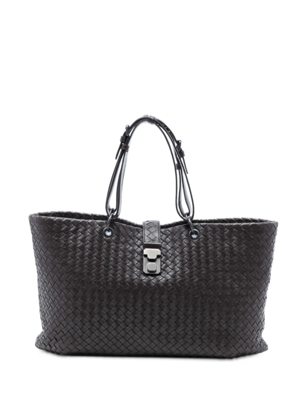 Bottega Veneta Pre-Owned Borsa tote Intrecciato Capri media in nappa 2012-2025 - Marrone
