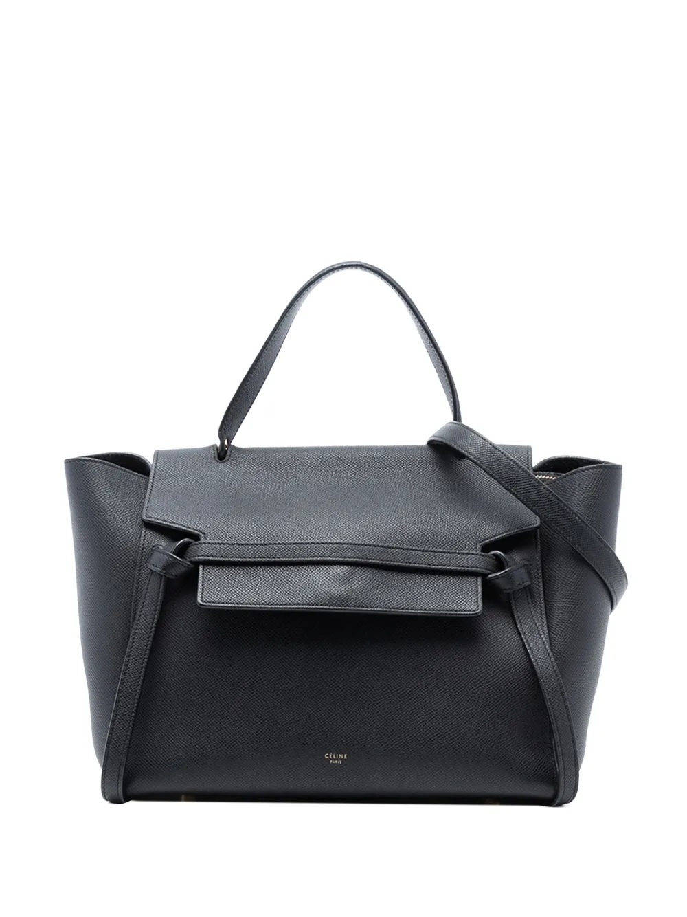Celine Pre-Owned Borsa a tracolla mini in pelle di vitello pieno fiore 2016 - Nero