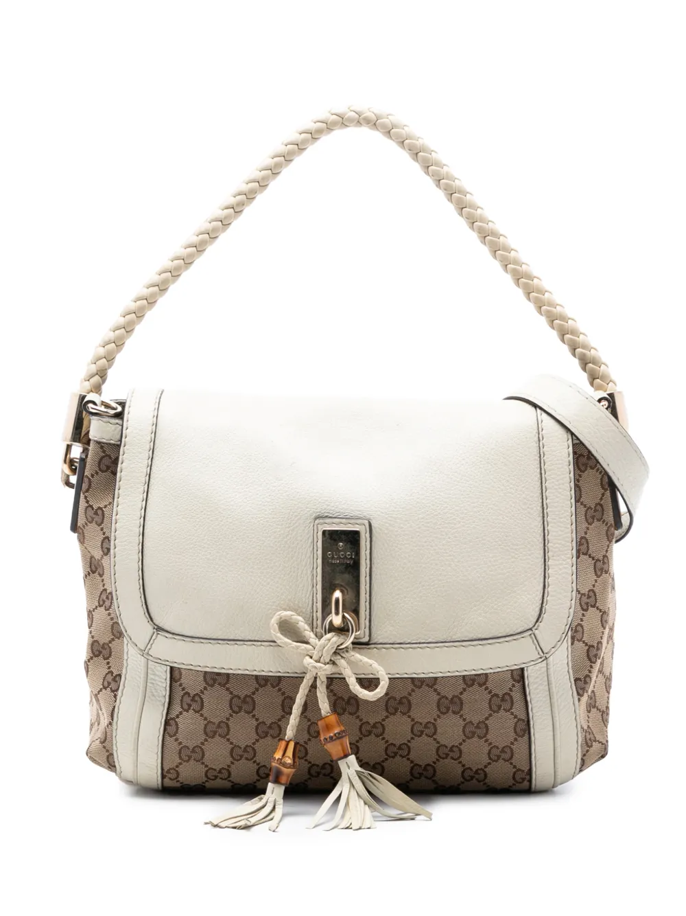 Gucci Pre-Owned Borsa a tracolla Bella in tela GG con battente 2016-2025 - Marrone
