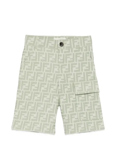 Fendi Kids shorts con motivo del logo