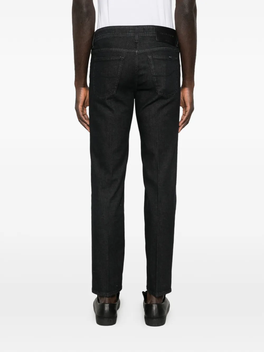Jacob Cohën Straight jeans met vijf zakken Zwart