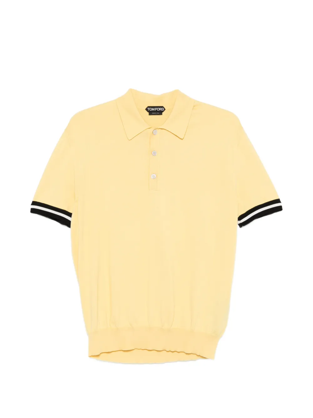 TOM FORD striped polo shirt - Giallo