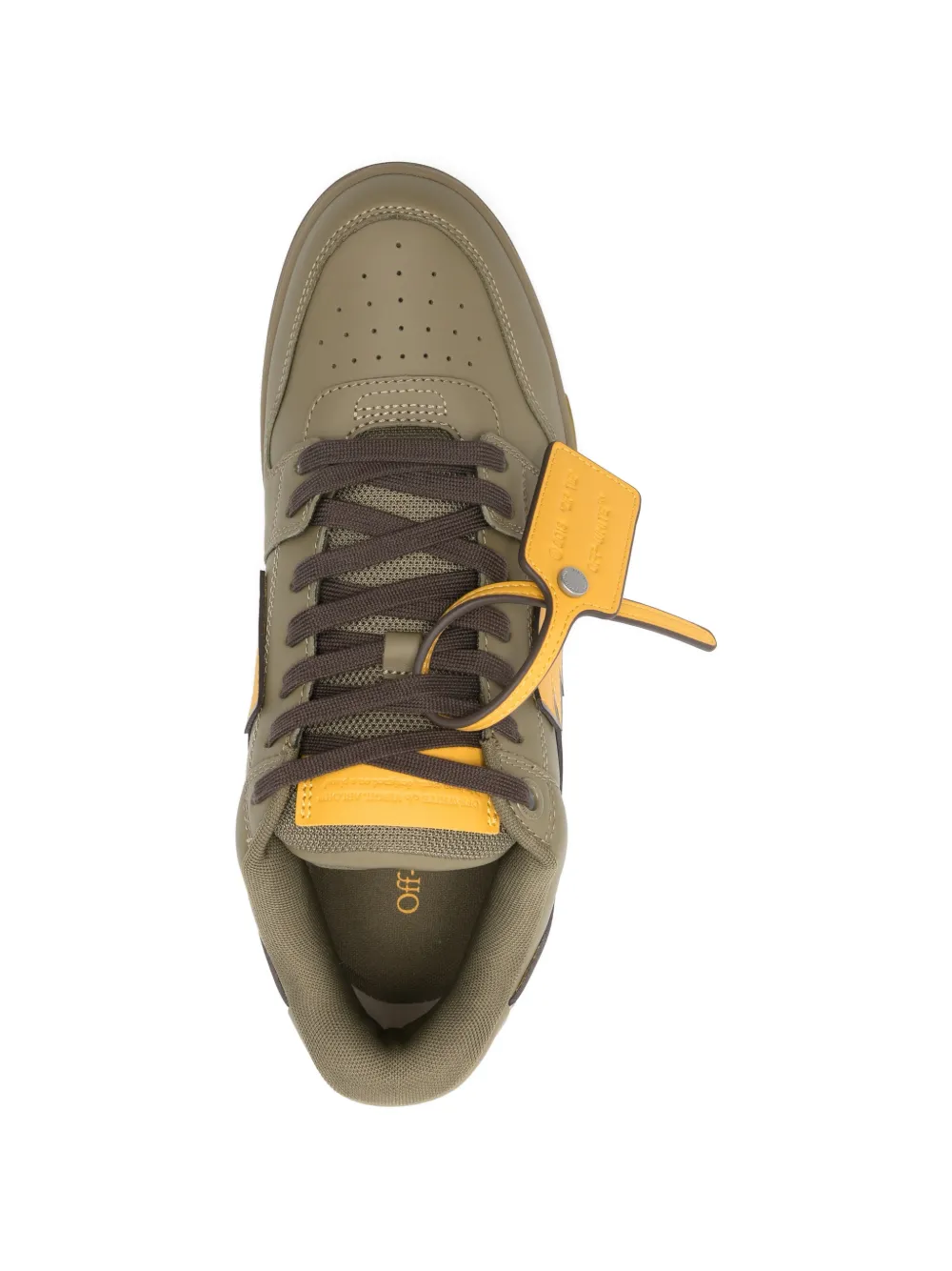 Off-White arrow-design sneakers Groen