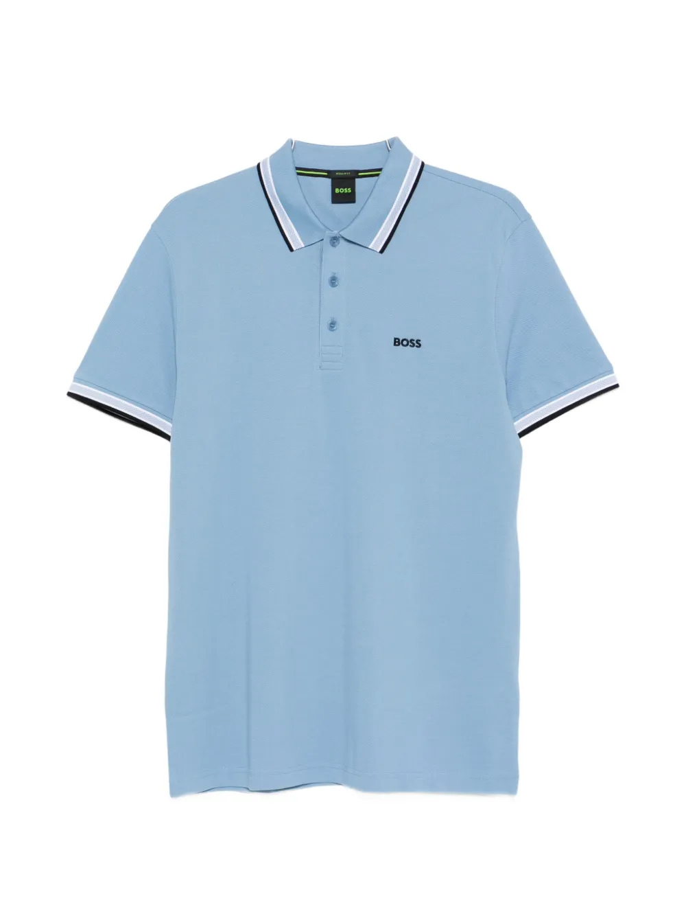 BOSS tipped polo shirt - Blu