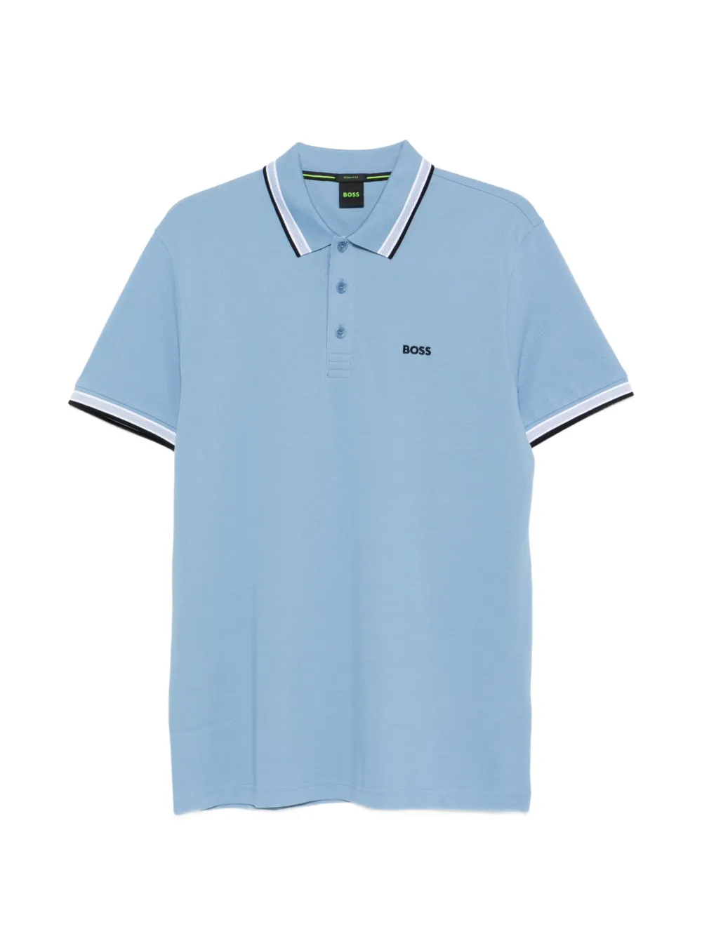 BOSS tipped polo shirt - Blu