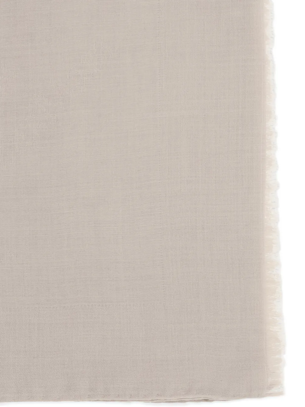 Max Mara Mazzinnia sjaal met franje Beige