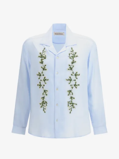Baziszt Camisa Tinees com bordado floral