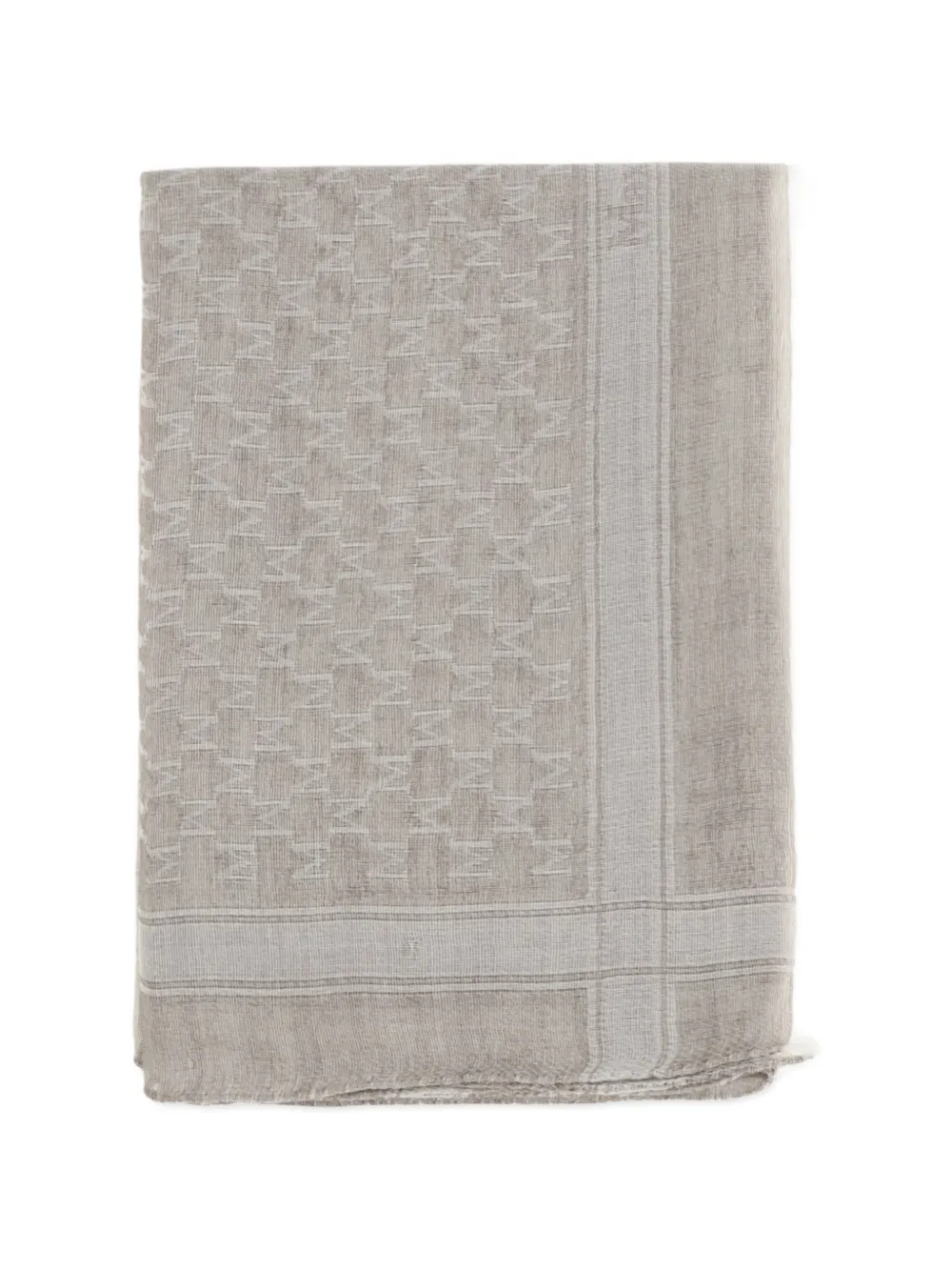 Max Mara logo pattern scarf - Toni neutri