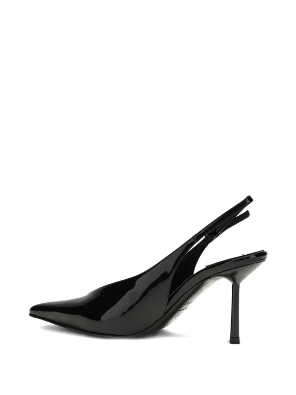 Le Silla Slingback pumps met puntige gesp en hak Zwart