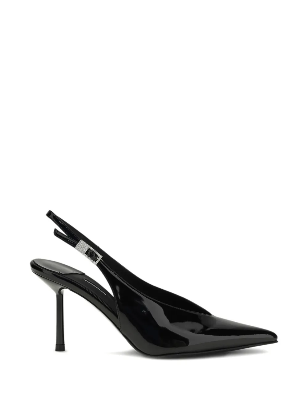 Le Silla Slingback pumps met puntige gesp en hak Zwart