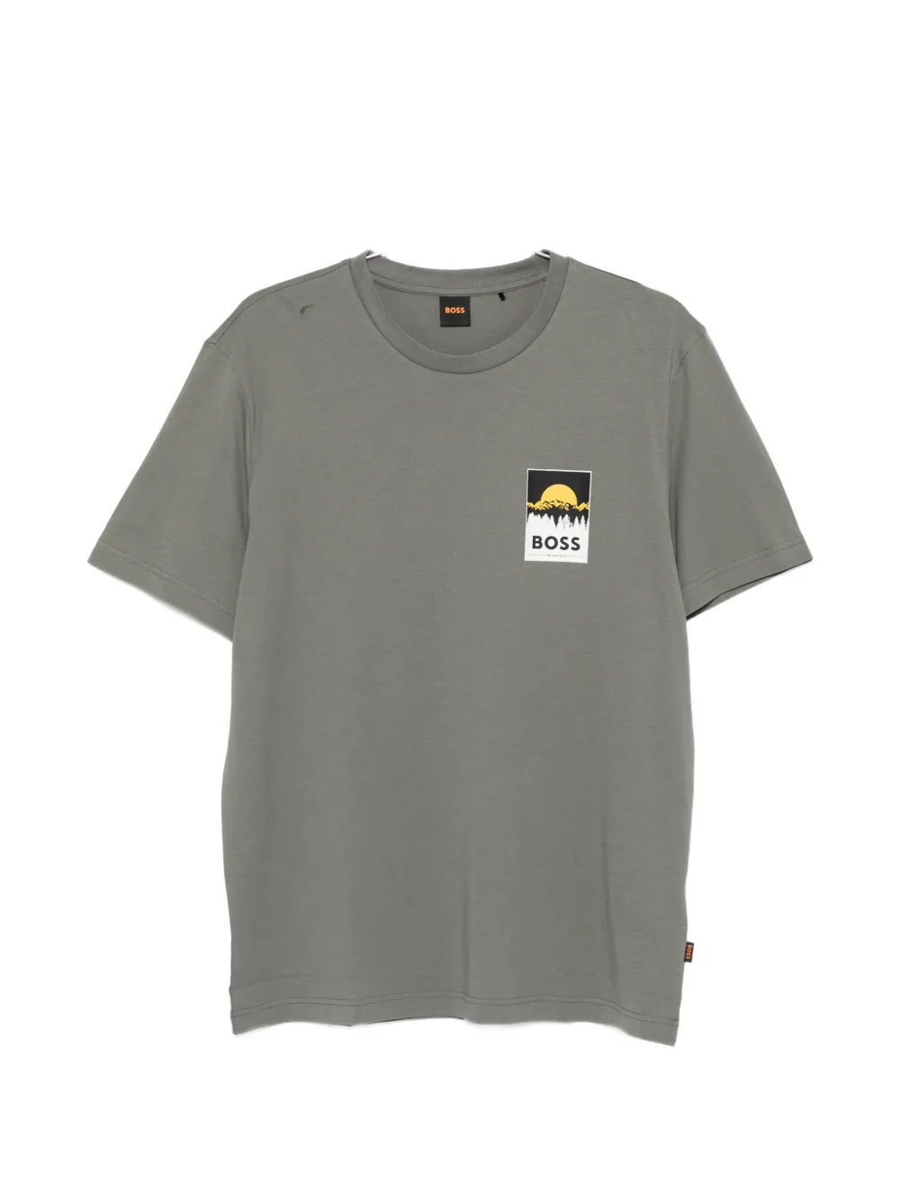 BOSS graphic-print T-shirt - Grigio