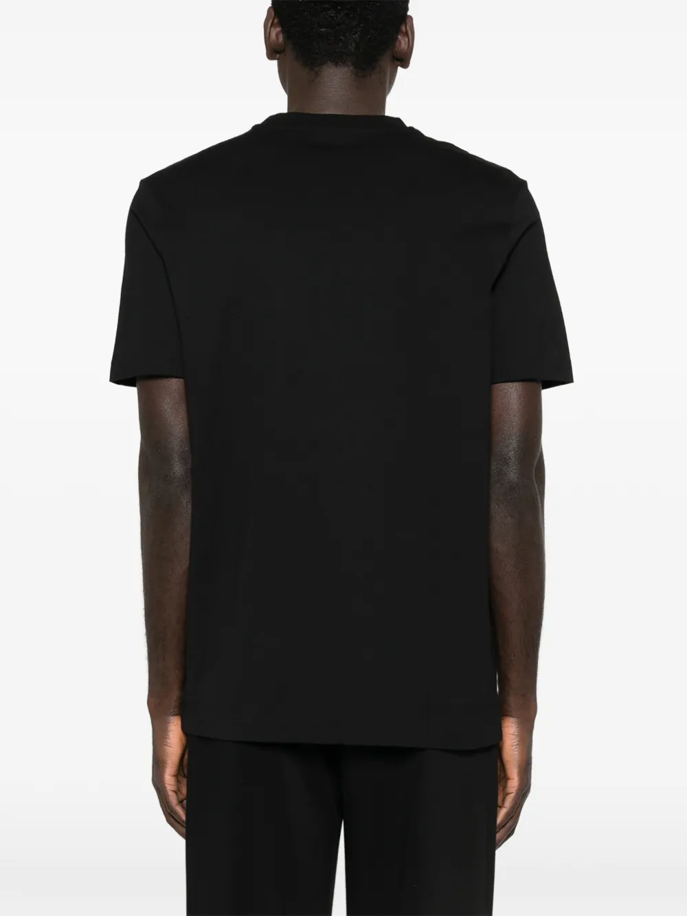 BOSS Katoenen-jersey T-shirt met logo Zwart