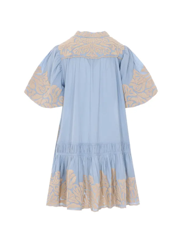 sachin and babi light blue dress Sea Edwina Embroidered Dress In White - 50% Off