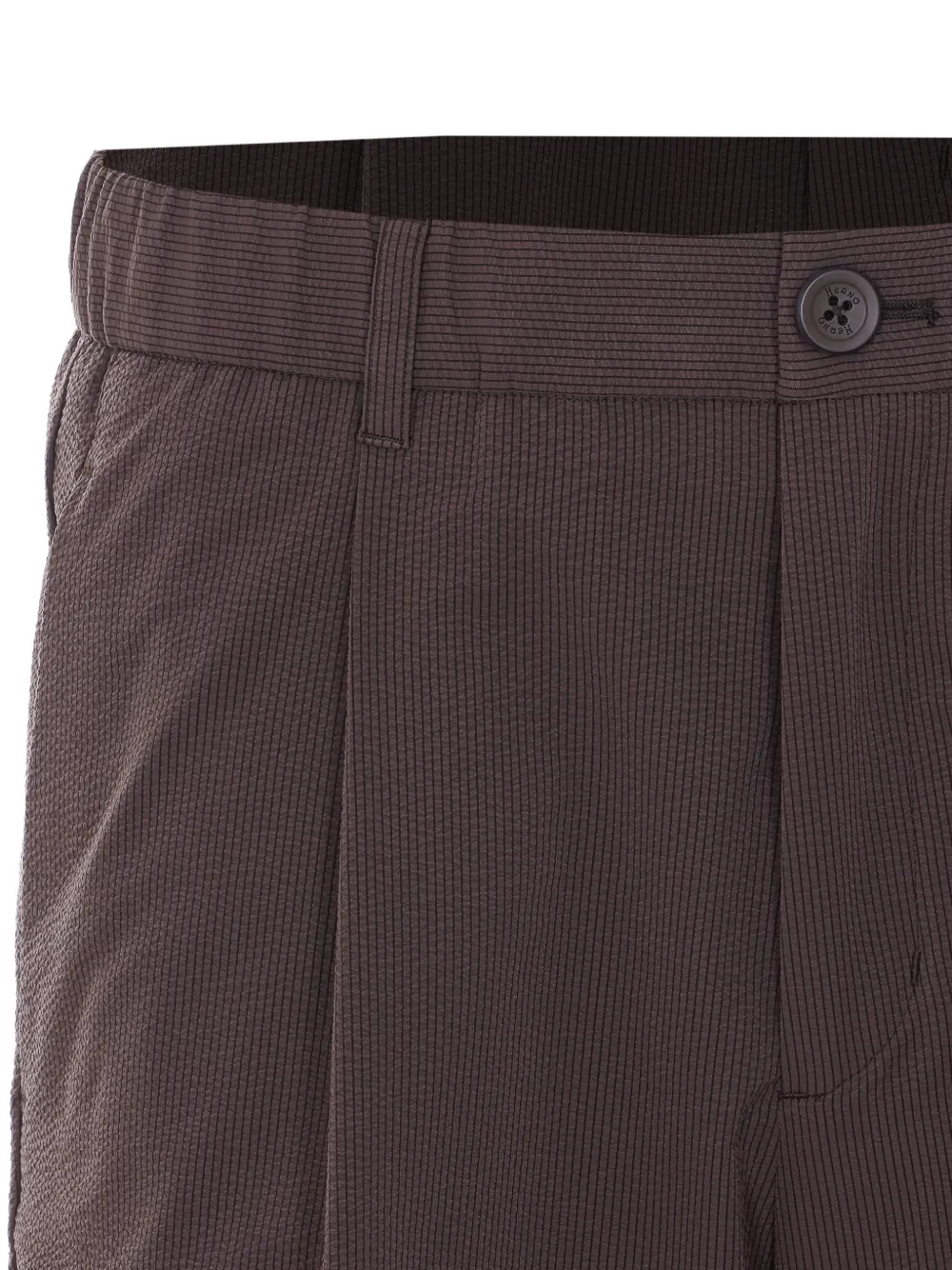 Herno Geplooide shorts Bruin
